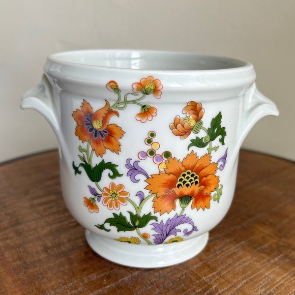 Rochard Limoges French Porcelain Cache Flower Pot Jardinieres - Picture 2 of 5